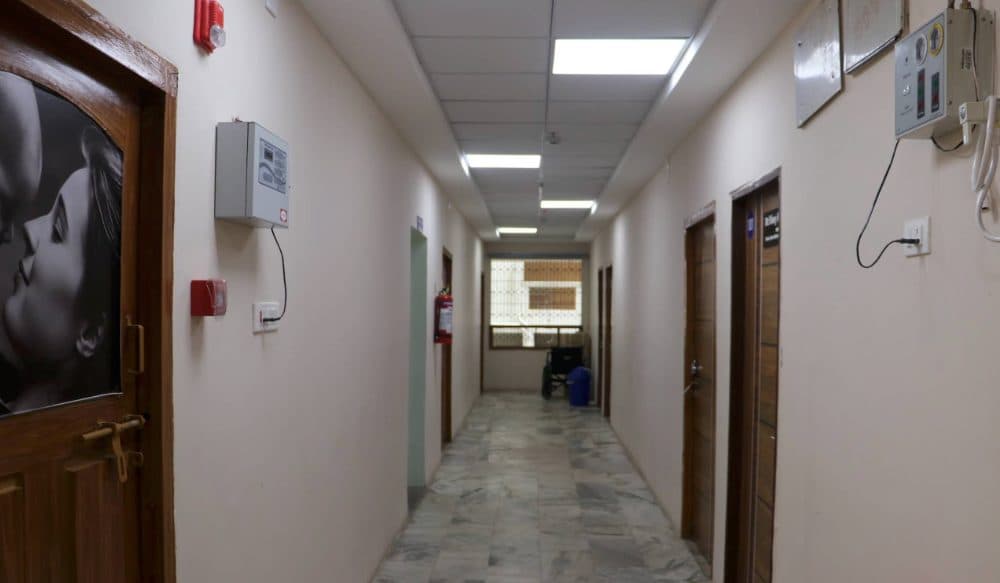 Corridor inside Dhruva Hospitals
